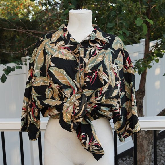 Hawaiian style Dad button up shirt - Picture 1 of 5